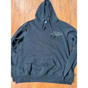 Fifth Harmony Tour Hoodie Black And White Front Back Logo Size XL 2016-17